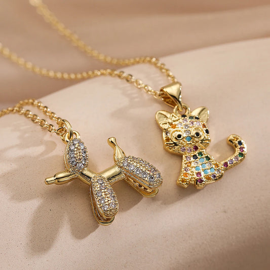 Cute Animal Pendant Necklaces